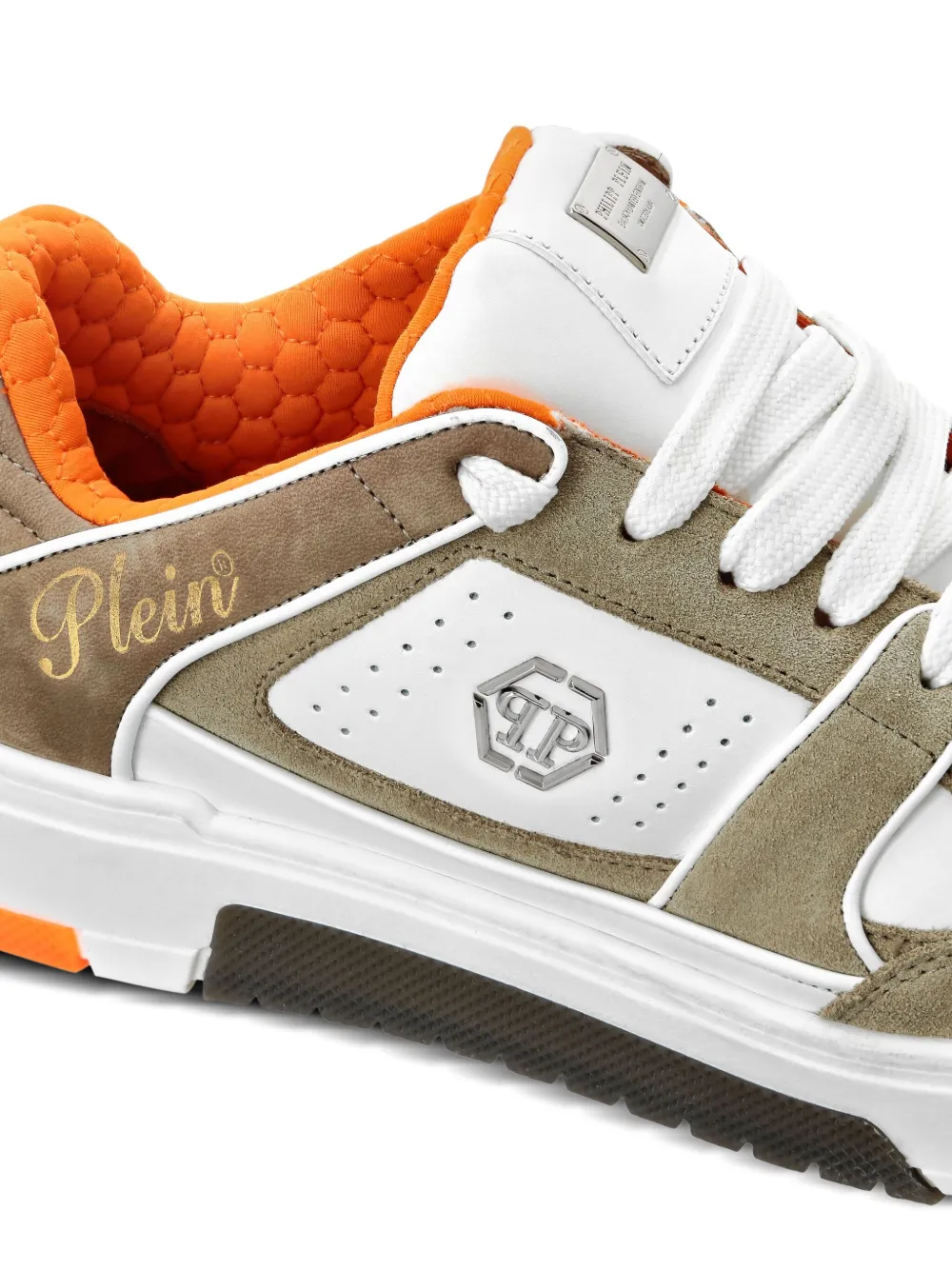 Philipp Plein Sneakers met logodetail Beige