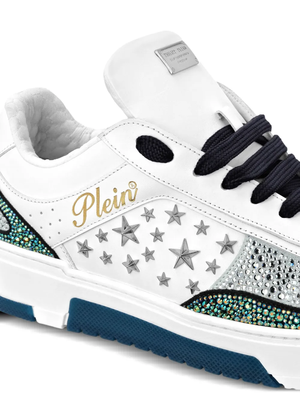 Philipp Plein Seakers verfraaid met ster Wit