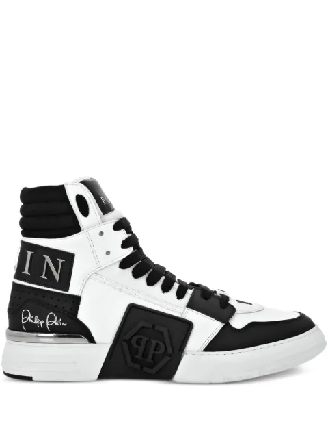 Philipp Plein logo-patch hi-top sneakers