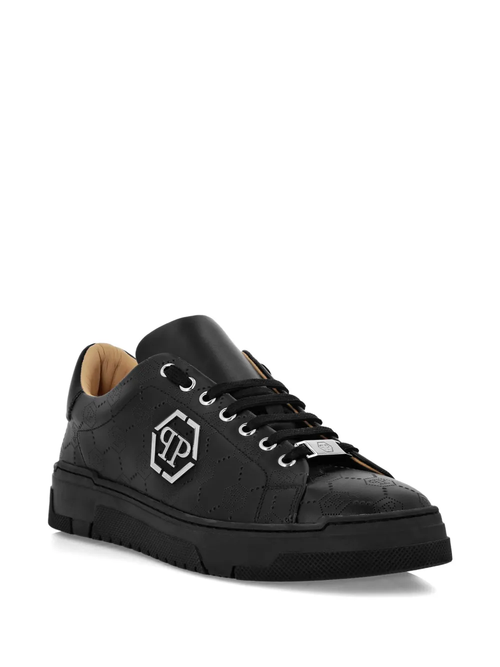 Philipp Plein baskets à plaque monogramme | baskets basses | Image 2