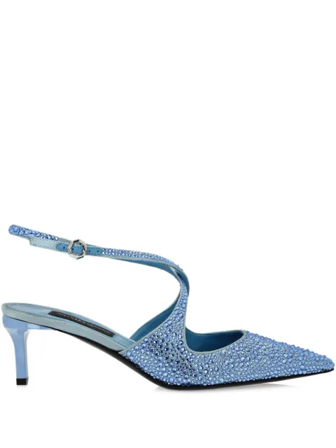 Philipp Plein 55mm Slingback Strass pumps