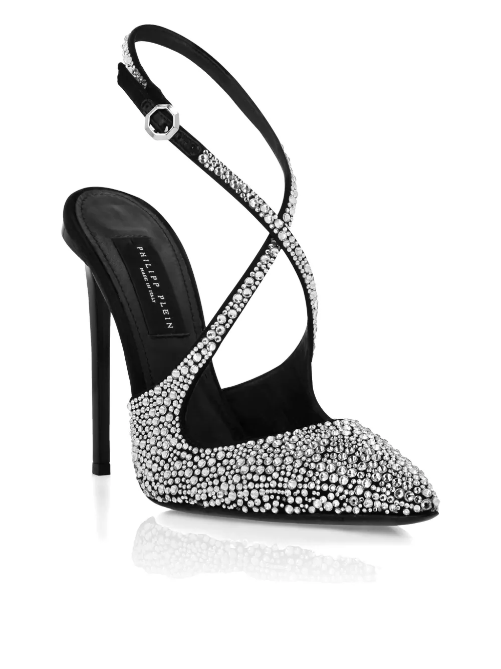 Philipp Plein 120mm crystal-embellished pumps - Zwart