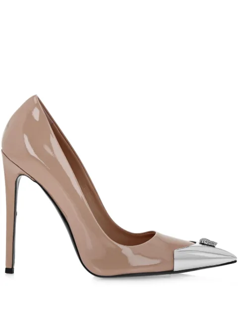 Philipp Plein 120mm patent pointed-toe pumps