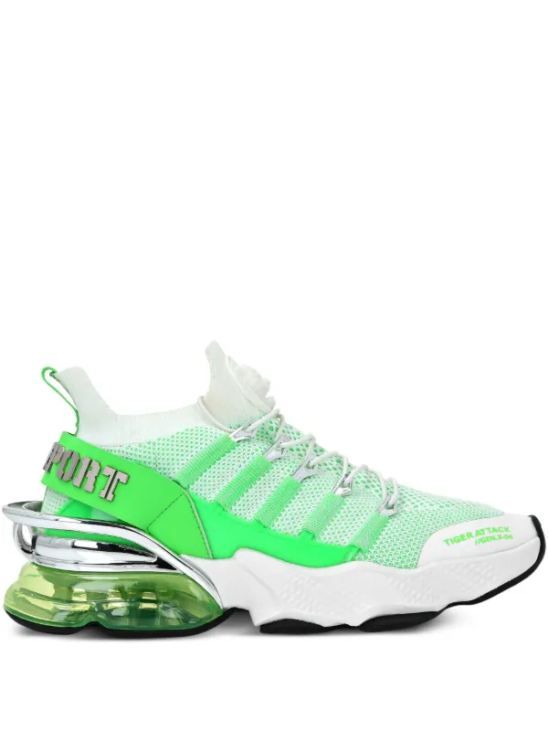 Plein Sport Tiger Attack//Gen.X.04 スニーカー | グリーン | FARFETCH JP