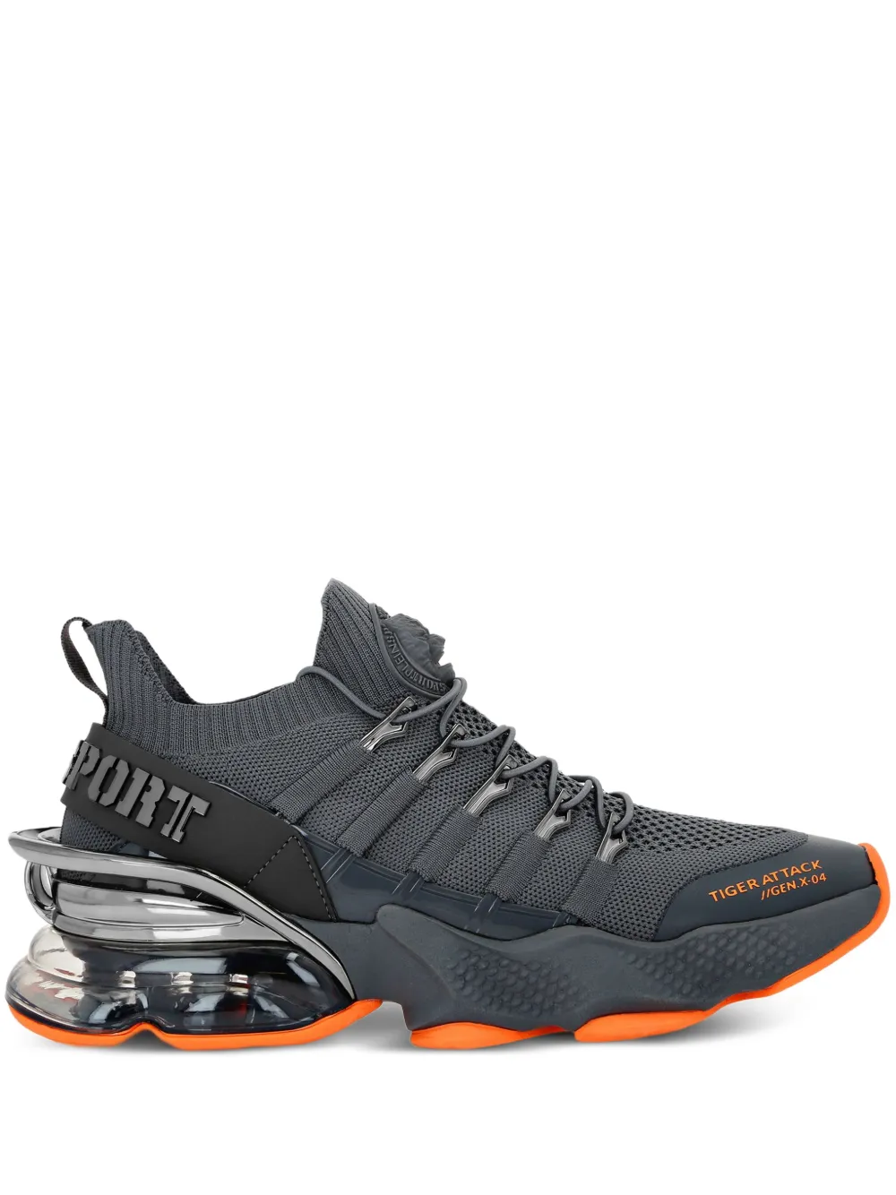 Plein Sport Tiger Attack Gen.X.04 sneakers Grijs