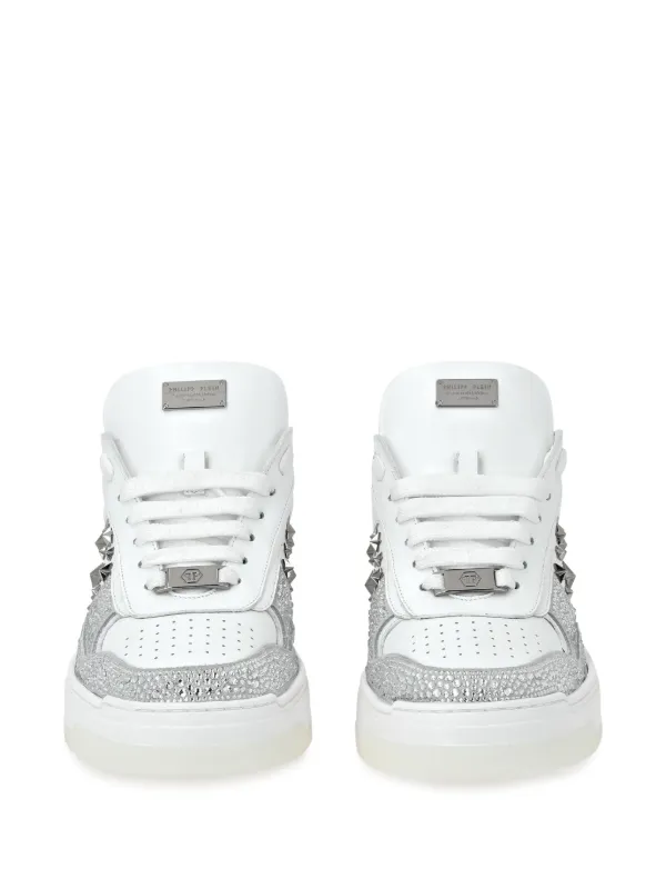 Philipp Plein スタッズ スニーカー | ホワイト | FARFETCH JP