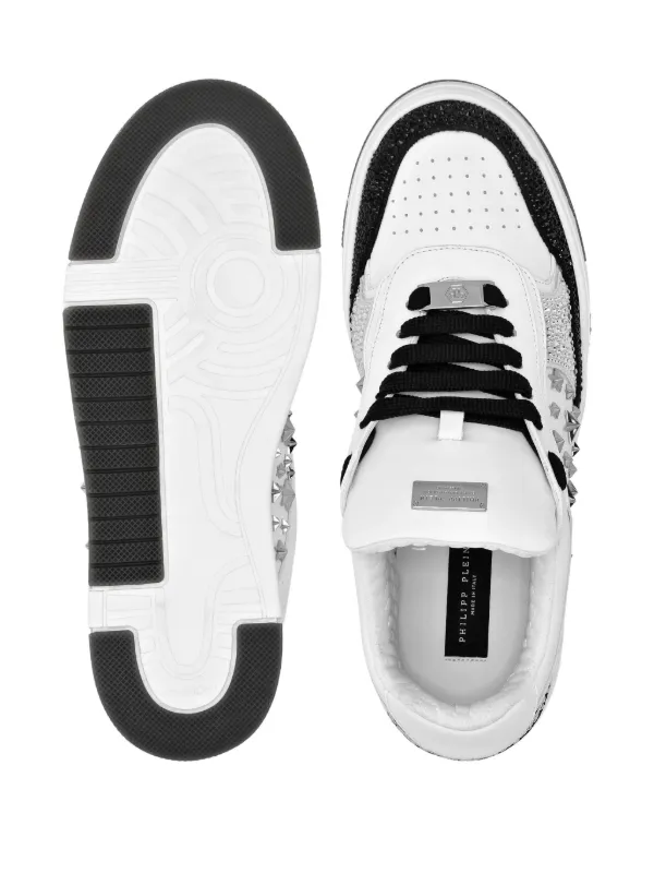 Philipp Plein スタッズ スニーカー | ホワイト | FARFETCH JP