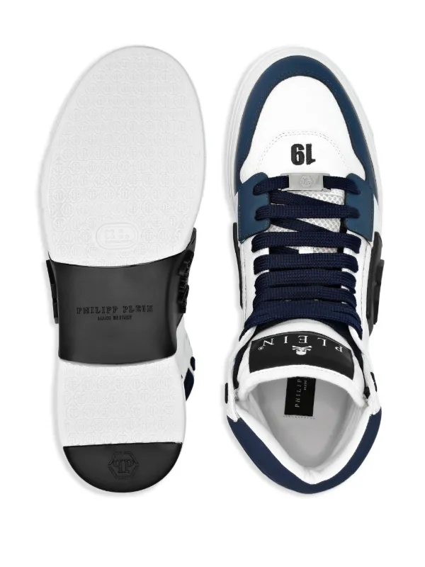 【関税&送料込】Philipp Plein Sneakers White Philipp Plein stud-embellished low-top Sneakers | White