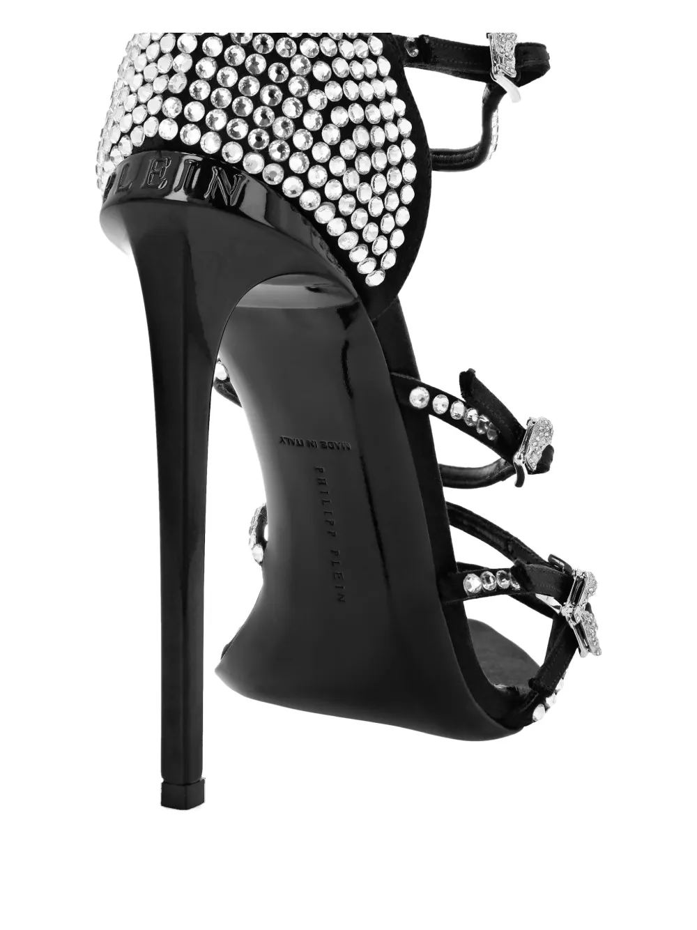 Philipp Plein 120mm Mignon Sandals In Black