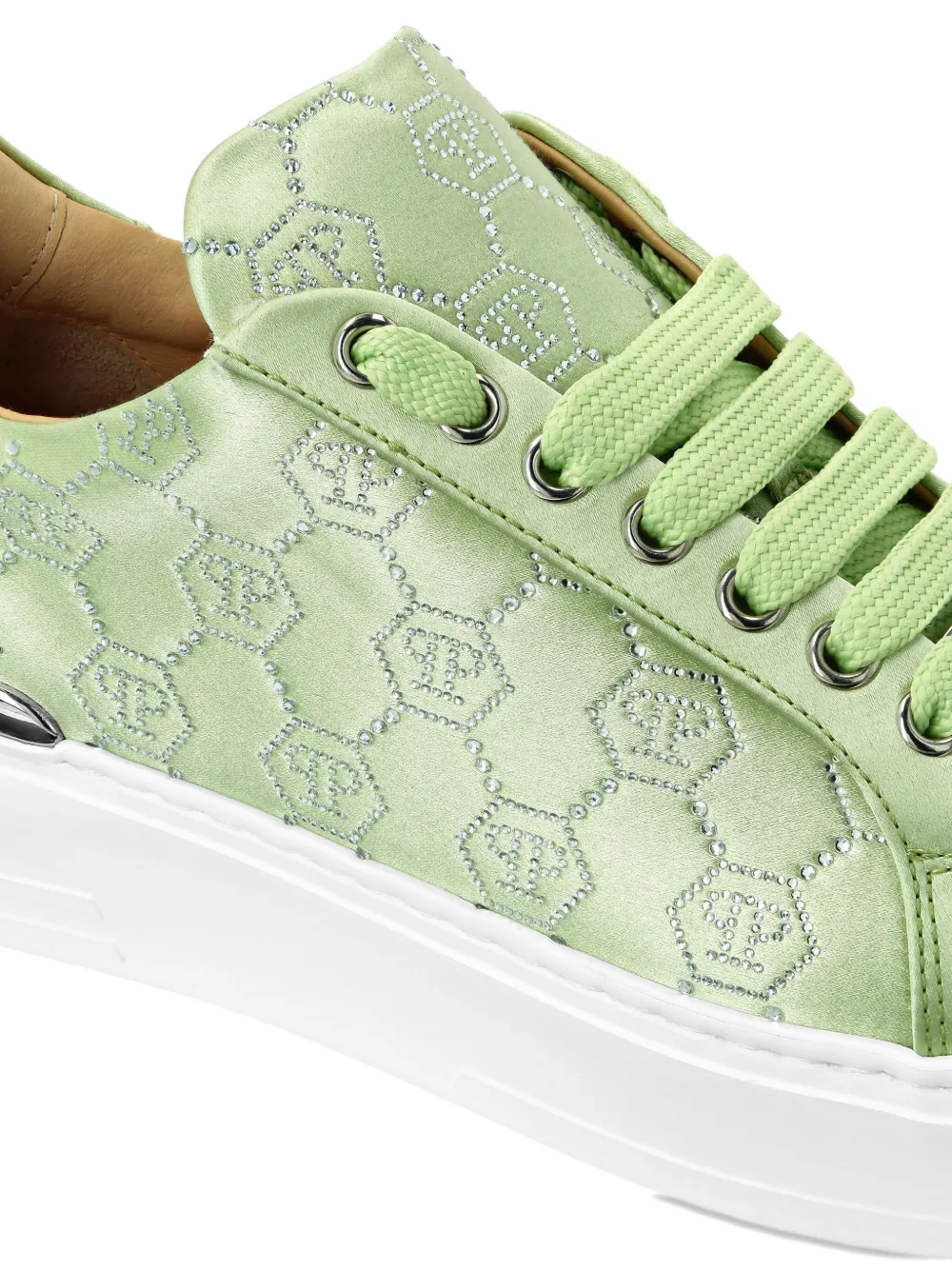 Philipp Plein monogram-embellished sneakers Green