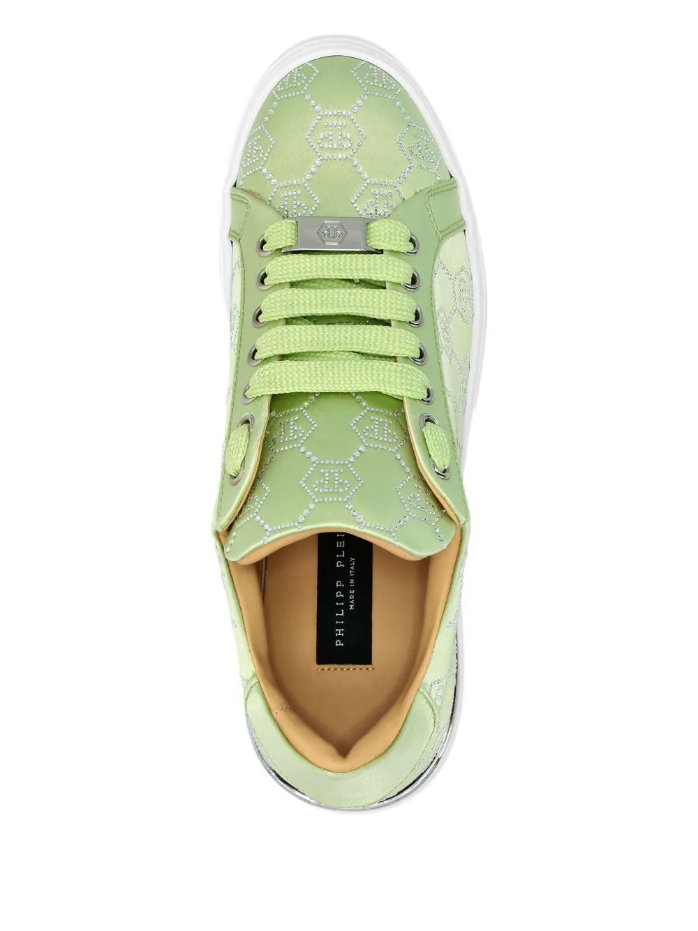 Philipp Plein monogram-embellished sneakers Green
