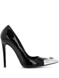 Philipp Plein 120mm patent pointed-toe pumps - Black