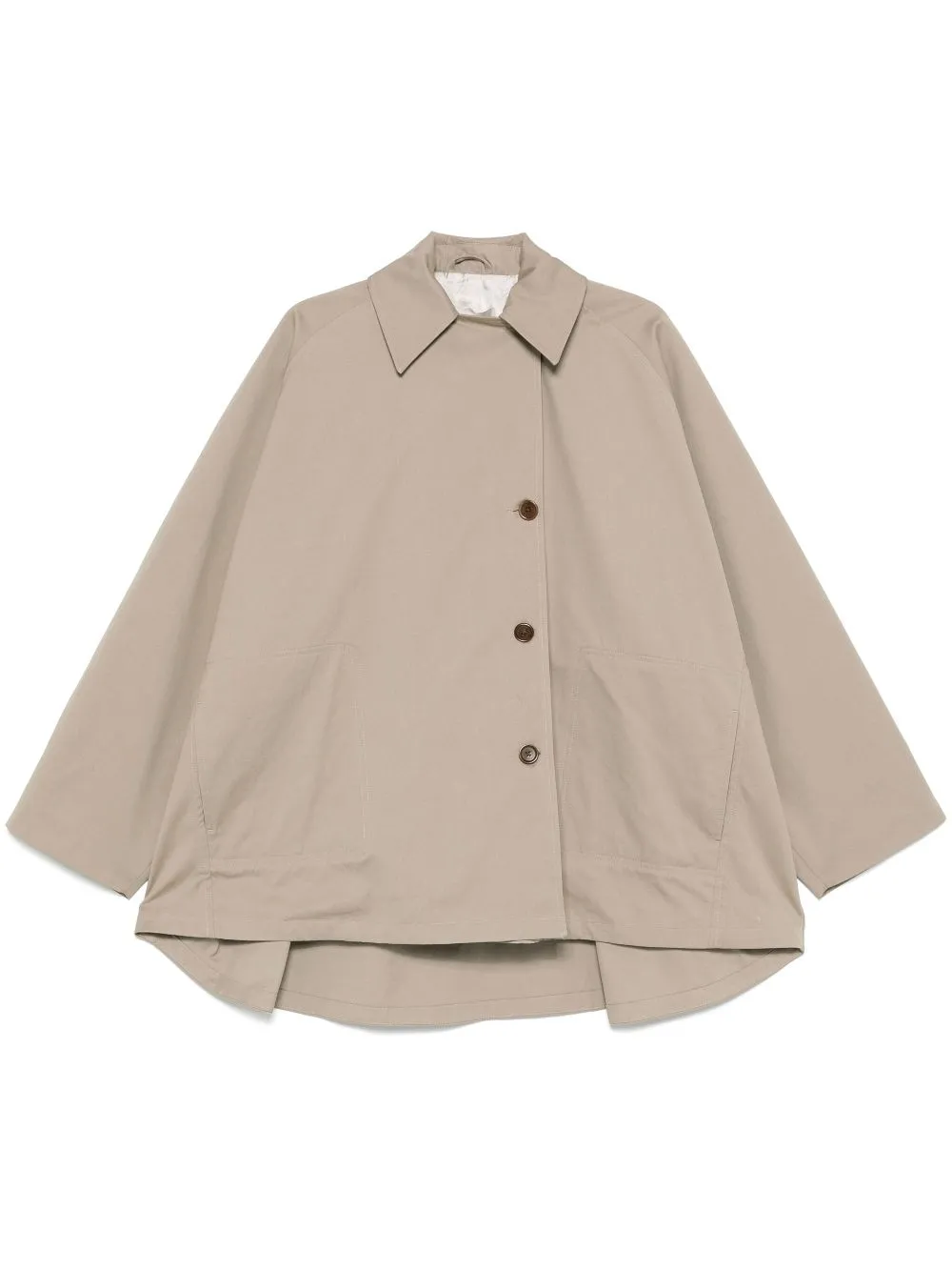 Remain Birger Christensen Wide Trench Jacket In Neutrals