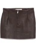 REMAIN leather mini skirt - Brown