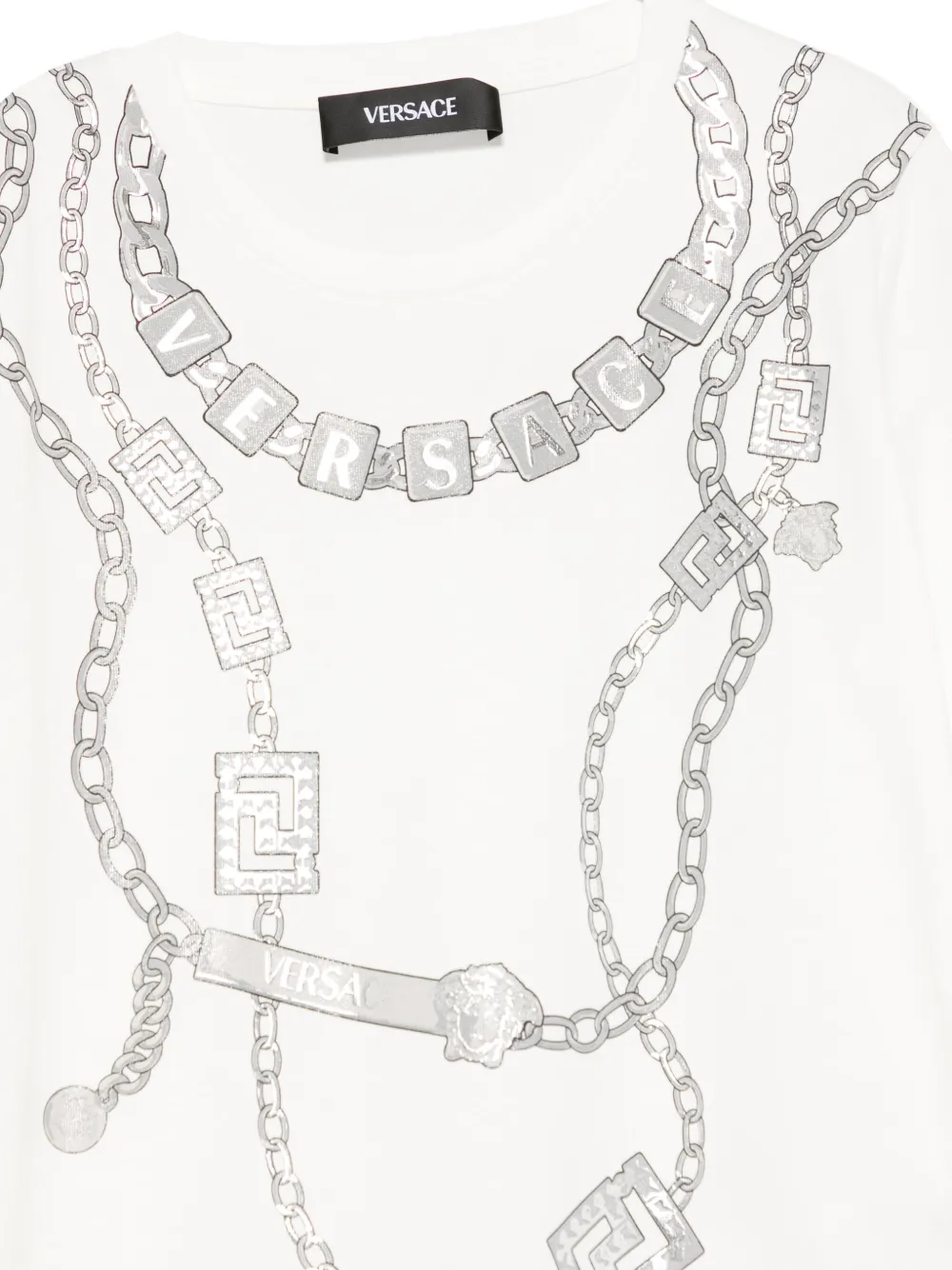 Versace Kids T-shirt met logoprint Wit