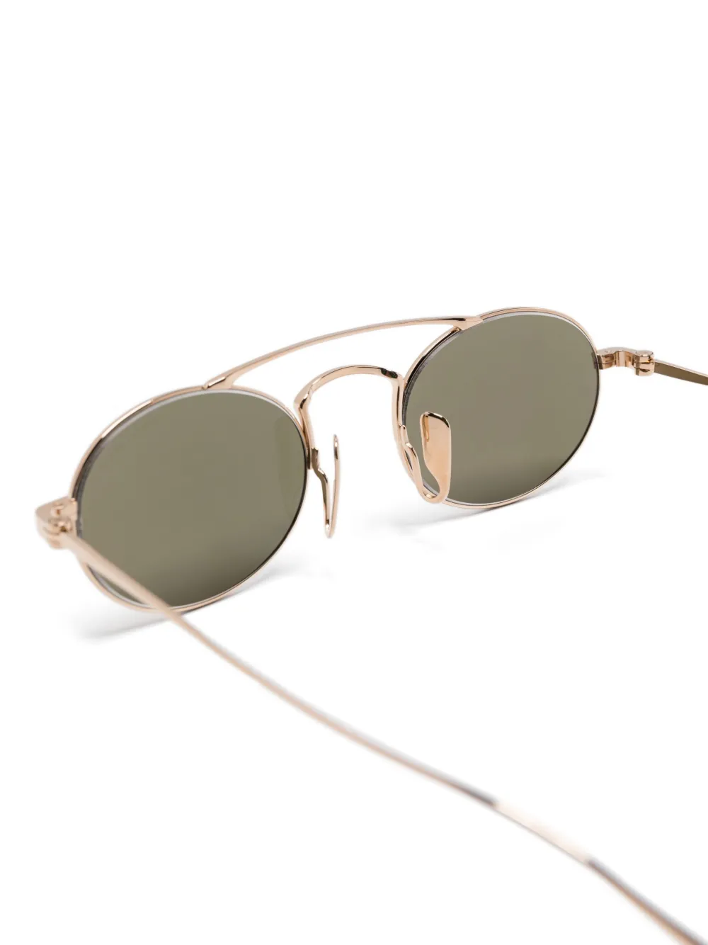Giorgio Armani Zonnebril met ovalen montuur Goud
