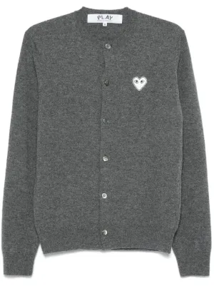 Comme Des Garçons Shirt Vネック カーディガン | グレー | FARFETCH JP
