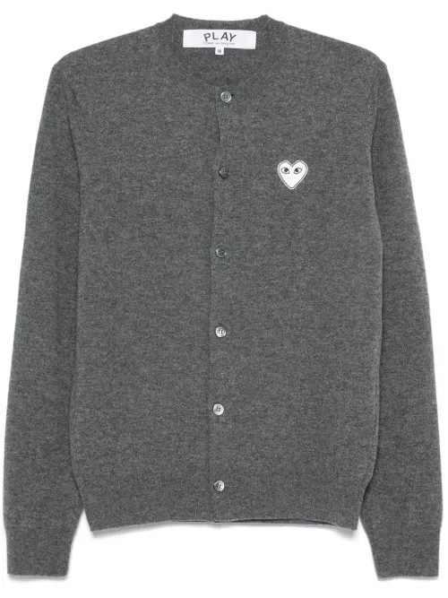 Cardigan à patch logo - Comme Des Garçons Play - Modalova