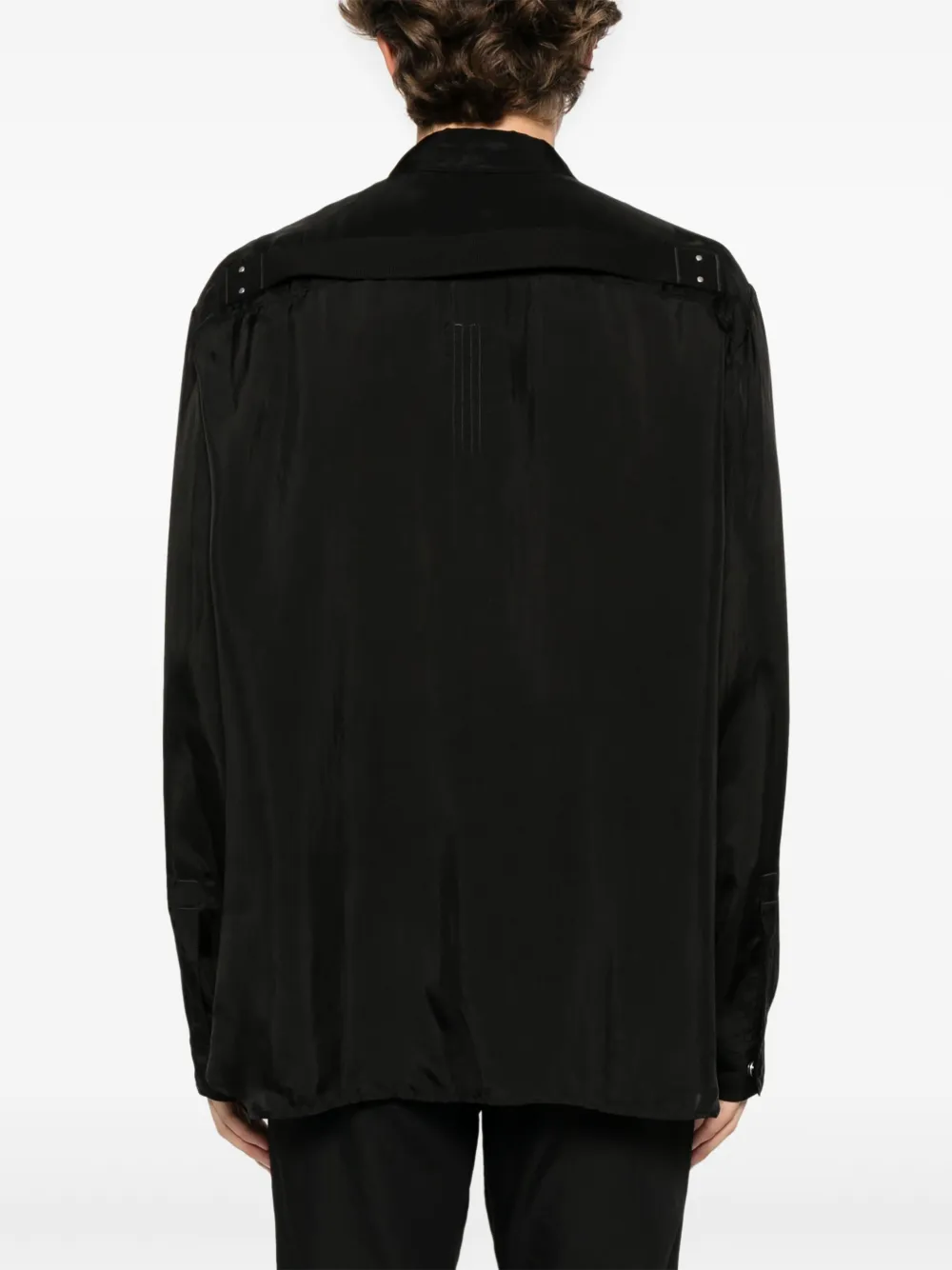 Rick Owens Jumbo Fogpocket overhemd Zwart