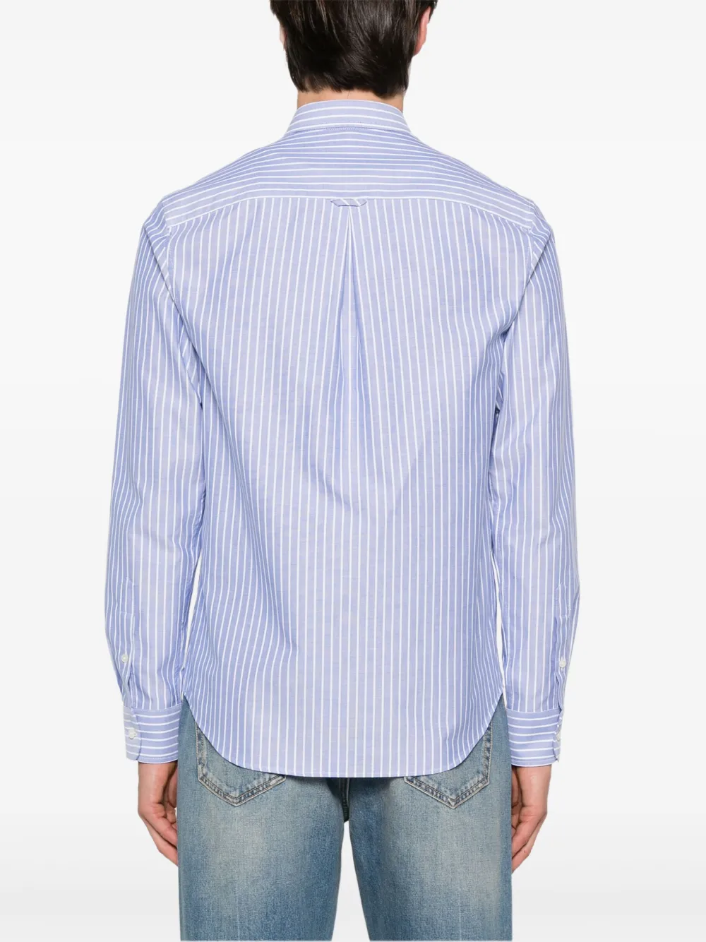 Valentino Garavani Gestreept overhemd Blauw