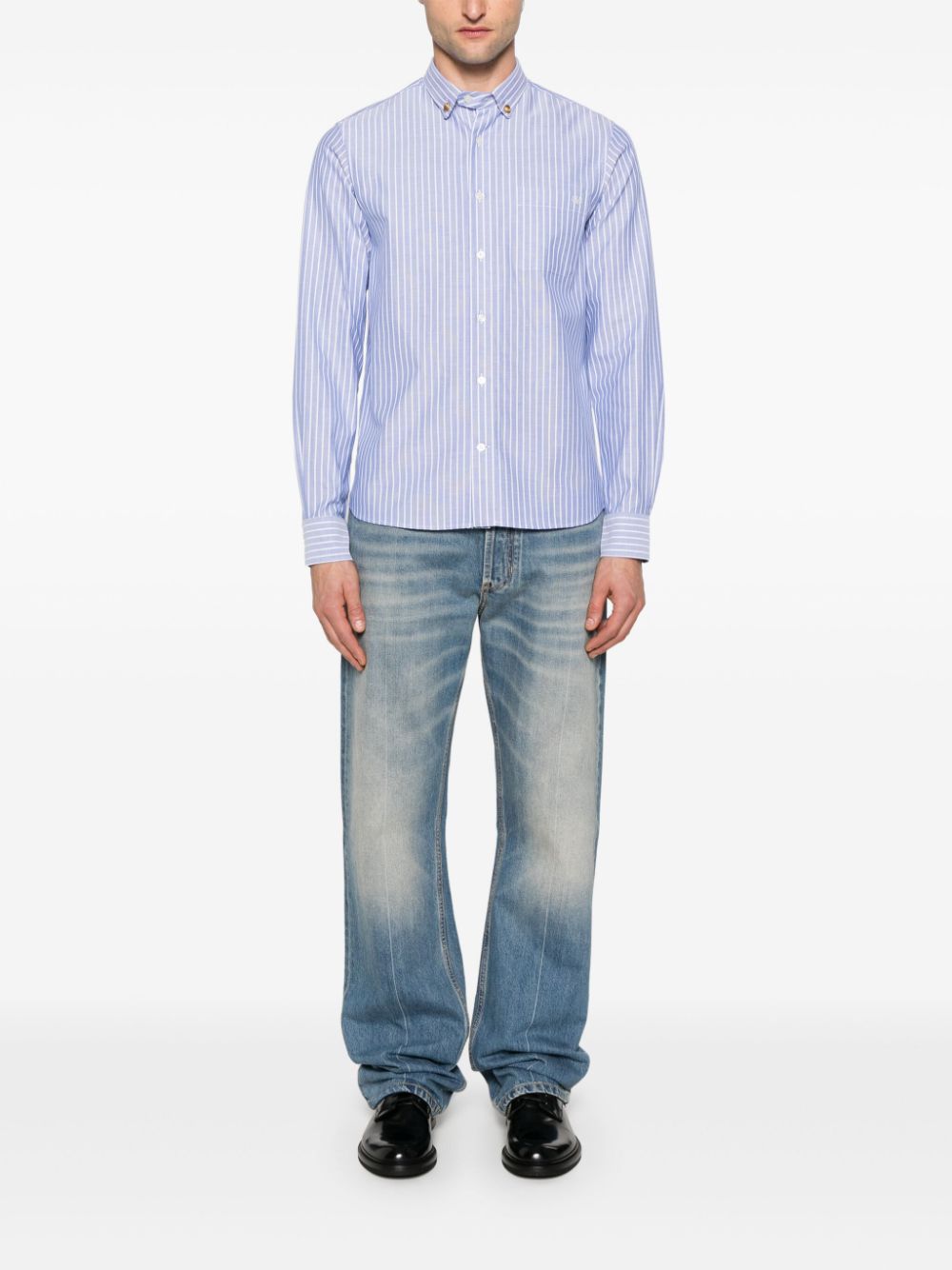 Valentino Garavani striped shirt - Blauw