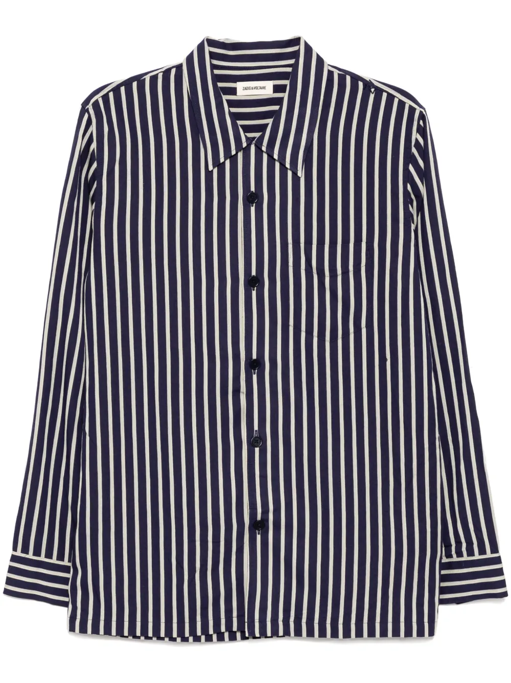 Zadig&Voltaire camisa con rayas estampadas | morado | Image 1