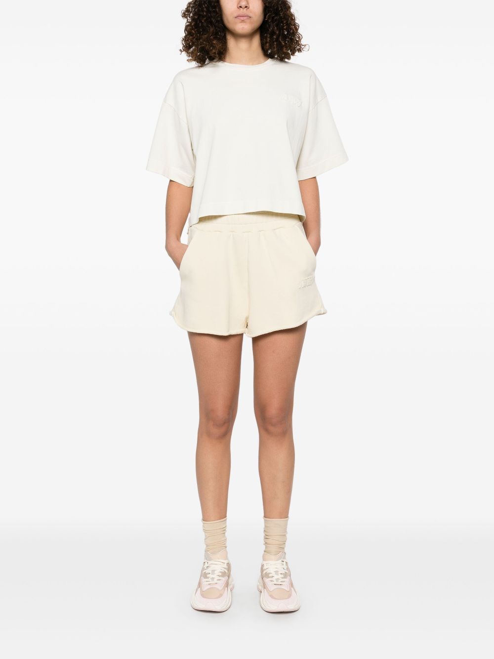 Autry cotton track shorts - Neutrals