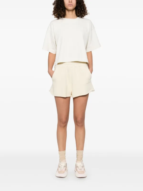 ショートパンツ AUTRY Short trousers in compact cotton jersey (SHPW 86JS) Autry Cotton Track Shorts | Neutrals | FARFETCH