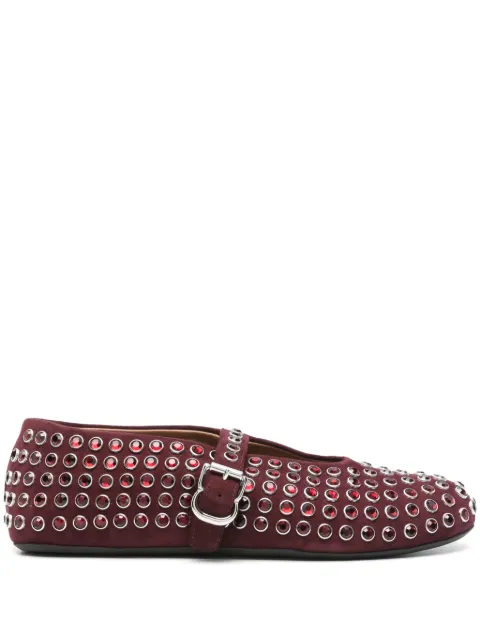 Alaïa rhinestone-embellished ballet flats