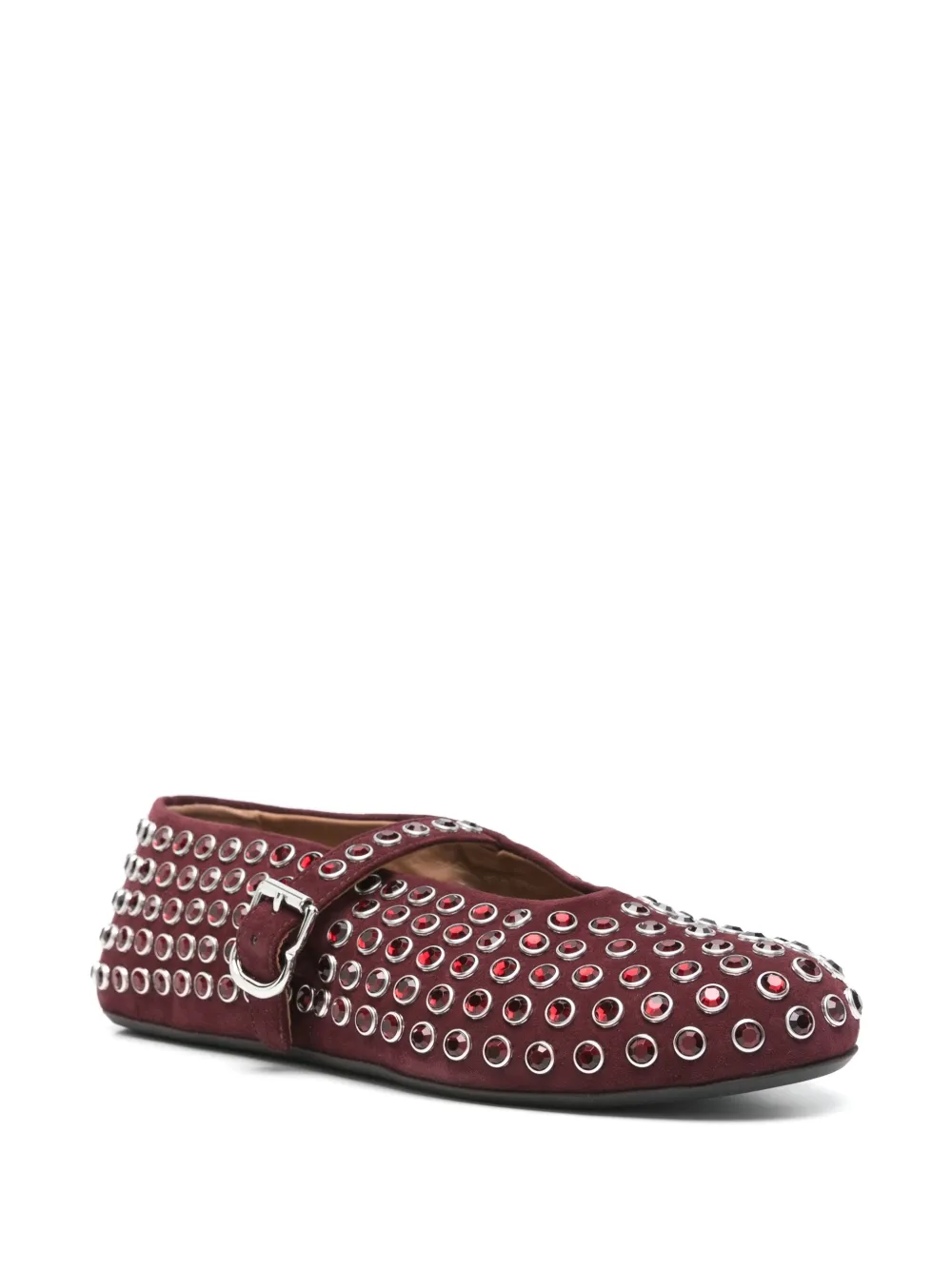 Alaïa rhinestone-embellished ballet flats | Image 2
