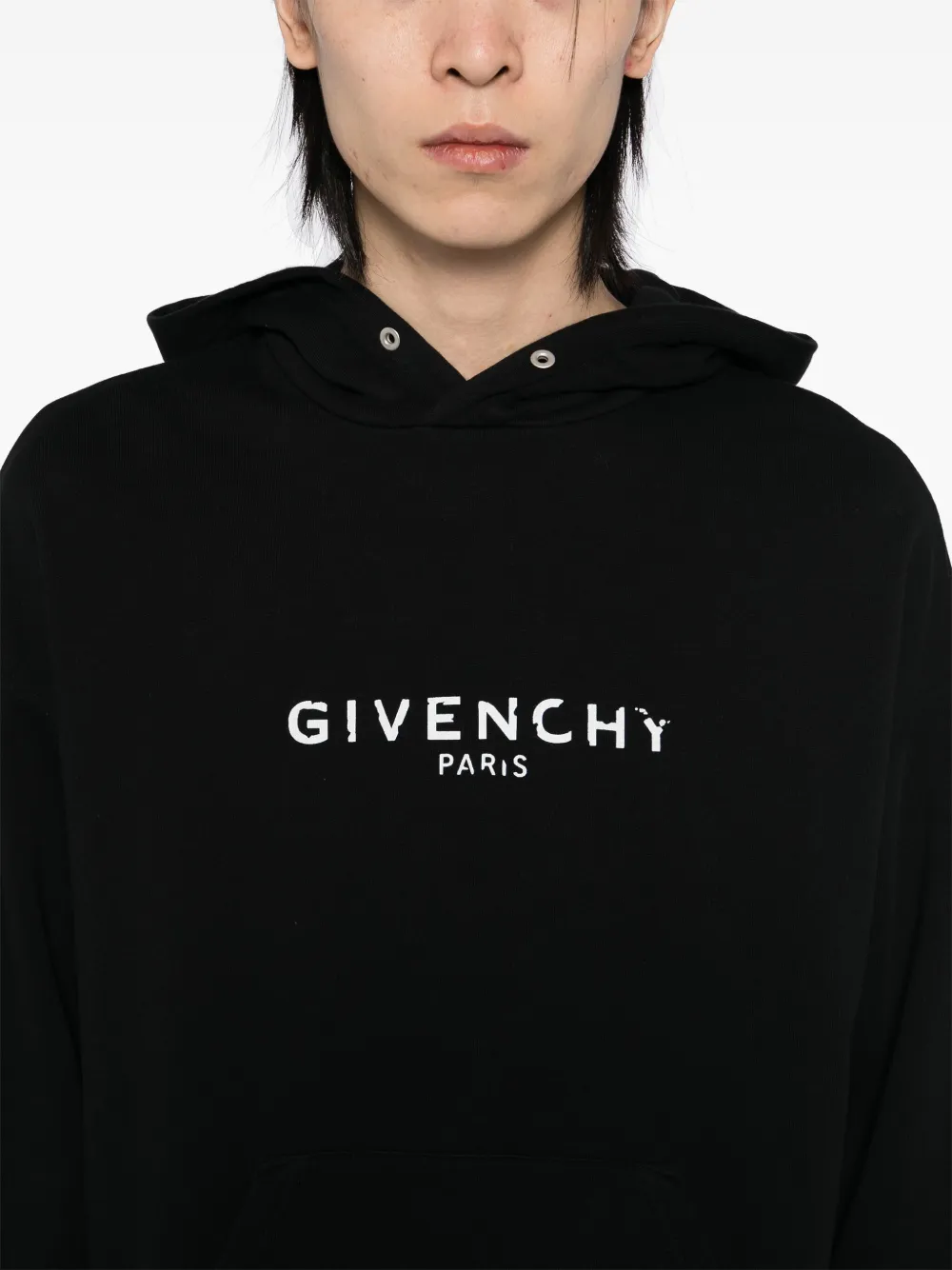 Givenchy Hoodie met logoprint Zwart