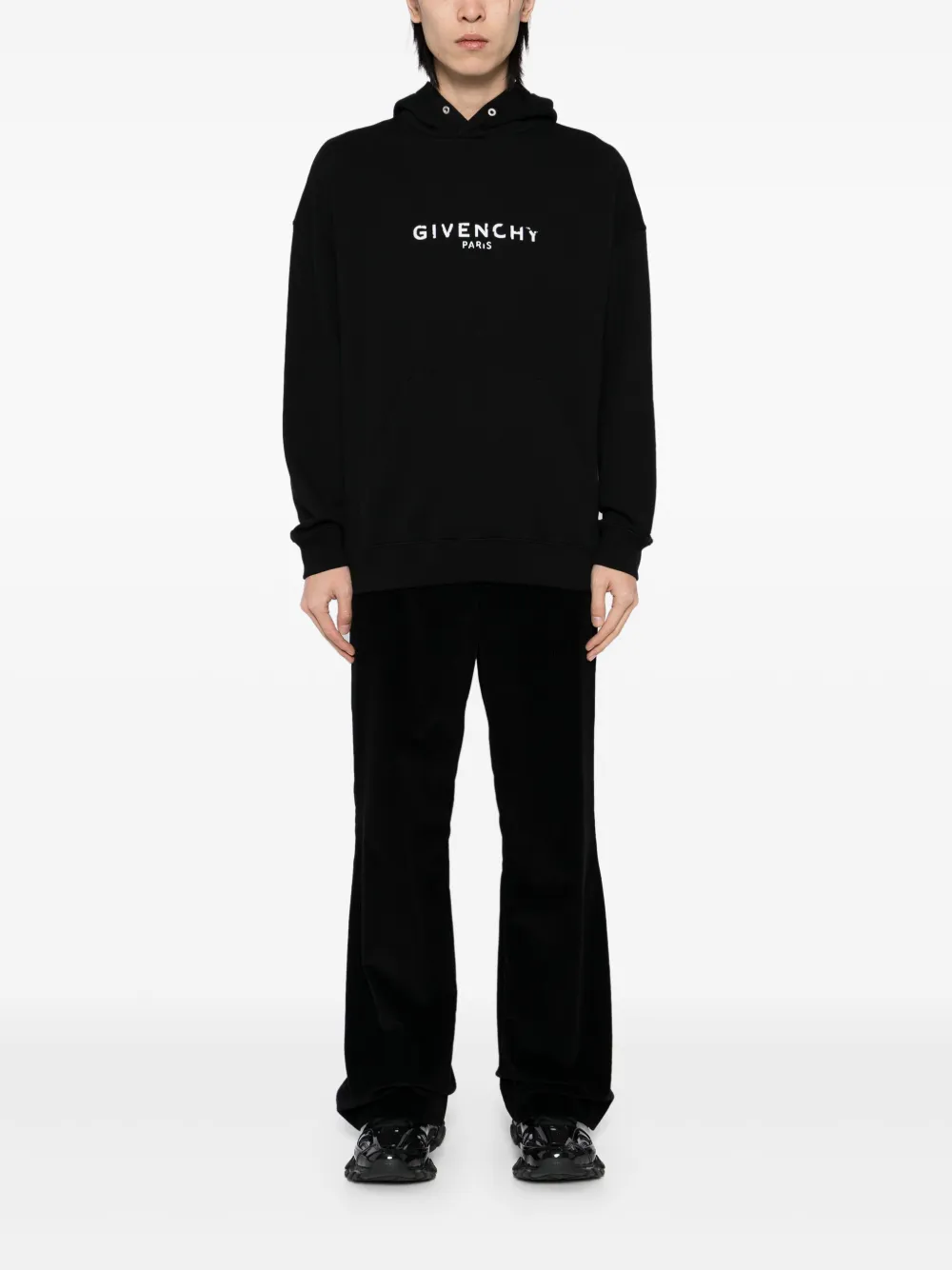 Givenchy Hoodie met logoprint - Zwart