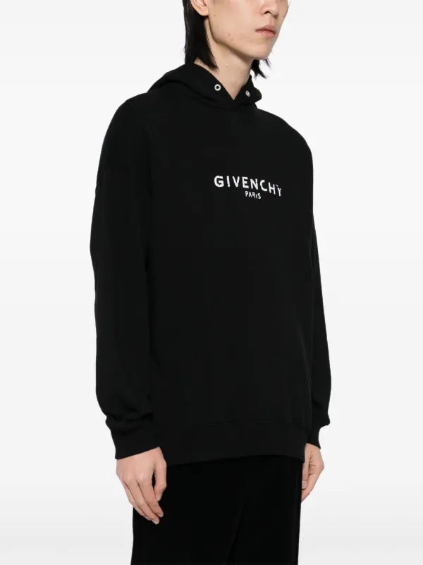 Givenchy Felpa Con Cappuccio e Logo Nero FARFETCH IT