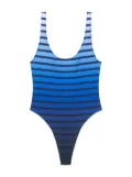 Jean Paul Gaultier striped swimsuit - Blue