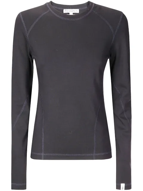 JW Anderson contrast-stitching top 