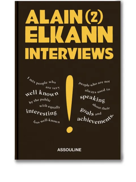 Assouline Alain Elkann Interviews, VOL. 2 hardcover book