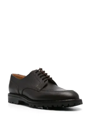 靴 Hender scheme commando blucher Hender Scheme Commando Blucher Leather Derby Shoes | Brown