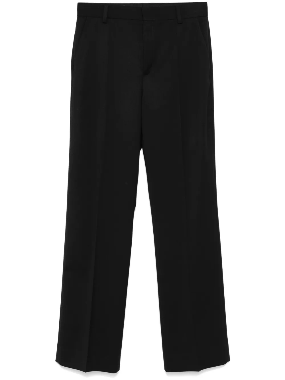 high-wait bootcut trousers