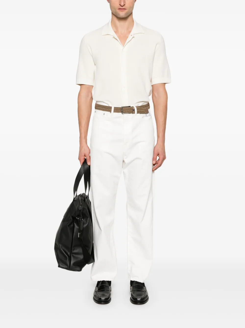 Canali Katoenen poloshirt - Wit