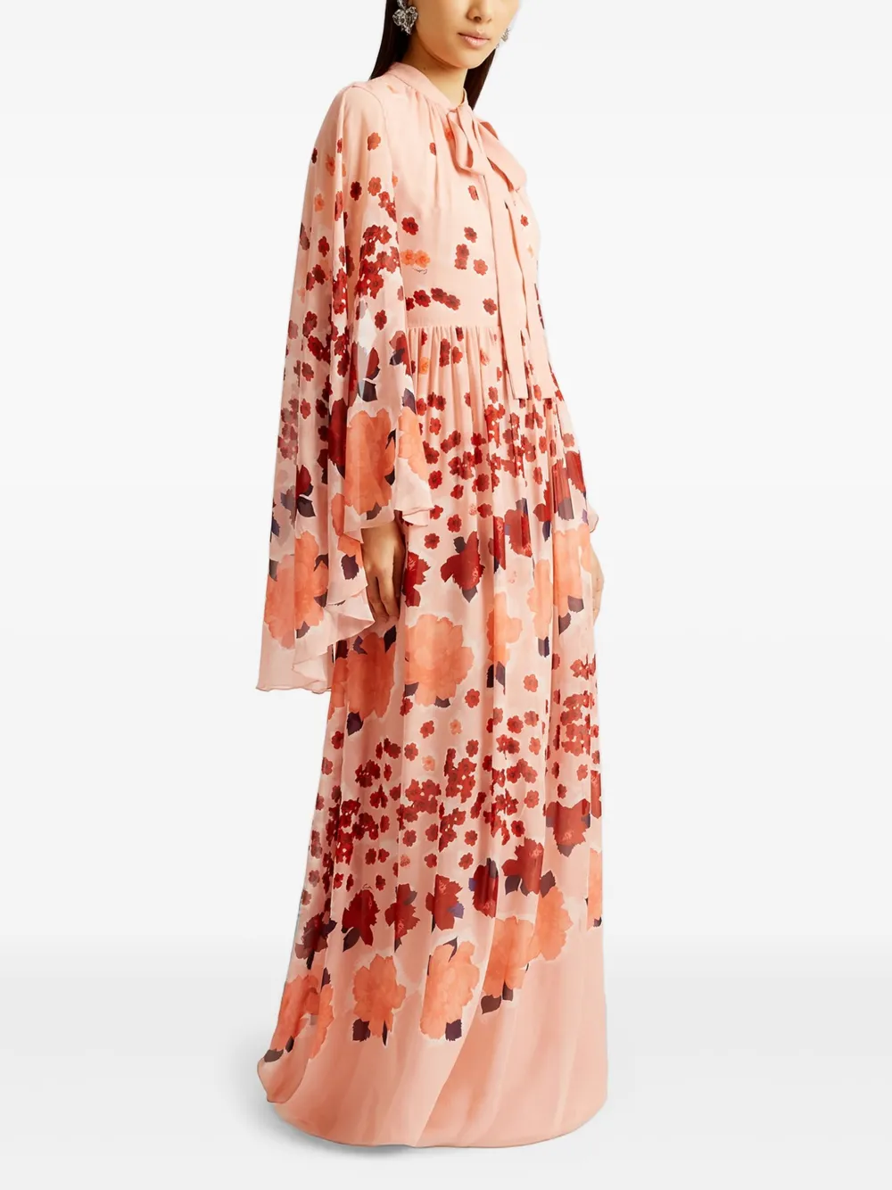 ERDEM Zijden maxi-jurk - Roze