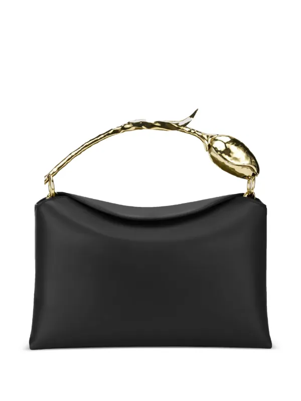Erdem Midi Bloom Bag in Black