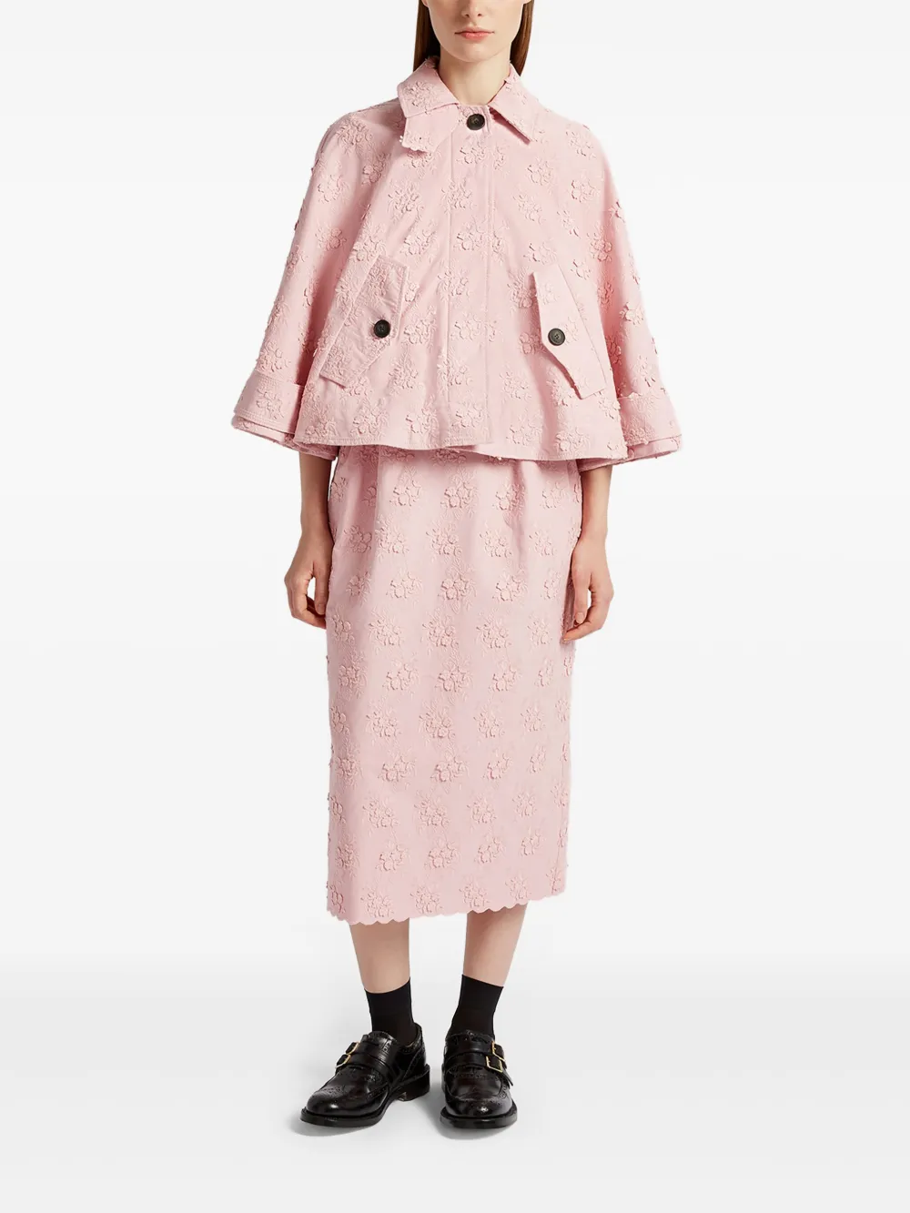 ERDEM Mouwloze midi-jurk - Roze