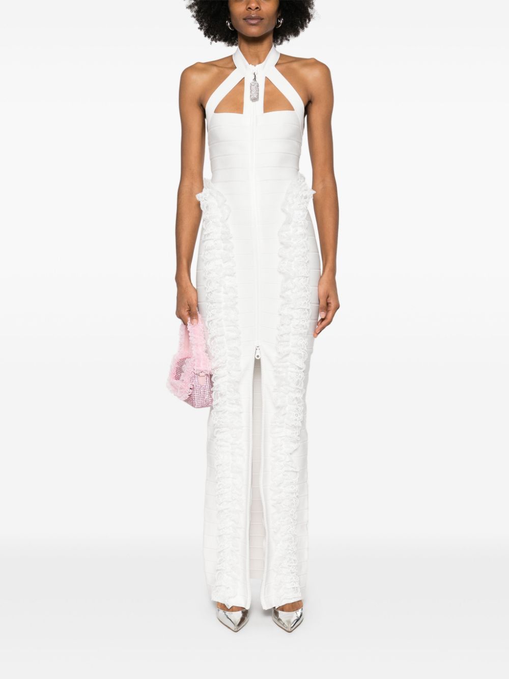 Self-Portrait x Christopher Kane knit maxi dress . - Wit