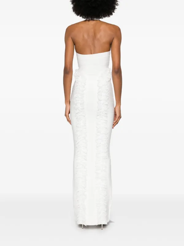 Self-Portrait x Christopher Kane Knit Maxi Dress . | White