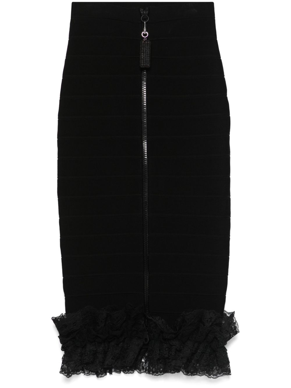 x Christopher Kane ruffle knit midi skirt