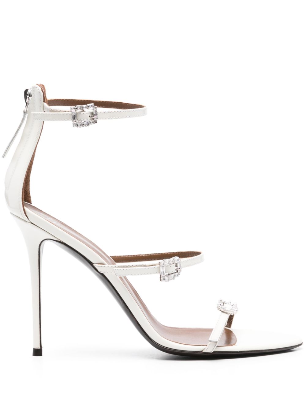 Giuseppe Zanotti 105mm patent-leather sandals White