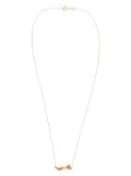 Aliita 9K yellow gold Nadadora Rayada necklace