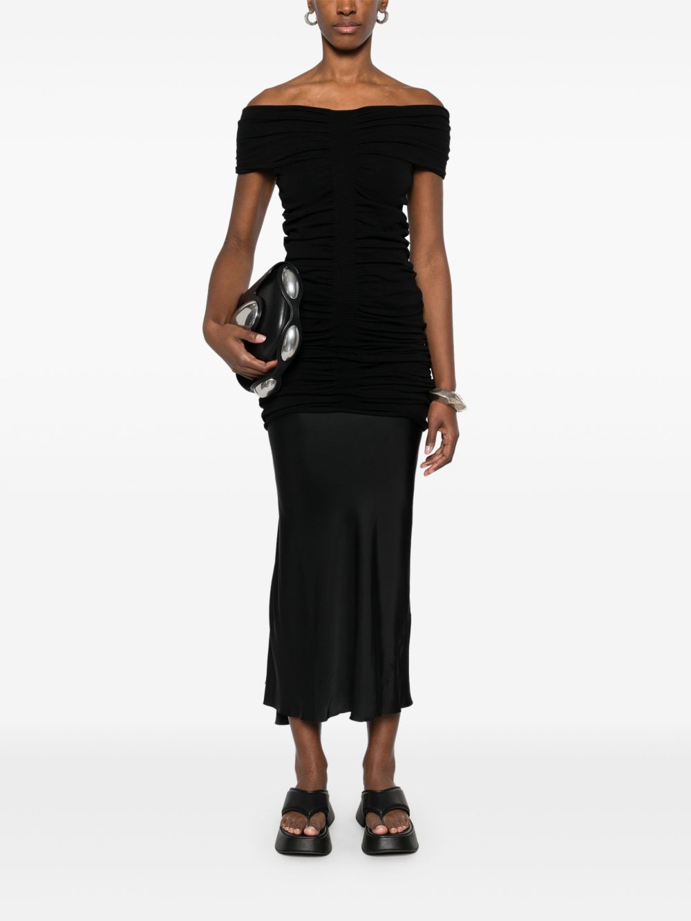 Rick Owens Bias maxi skirt - Zwart