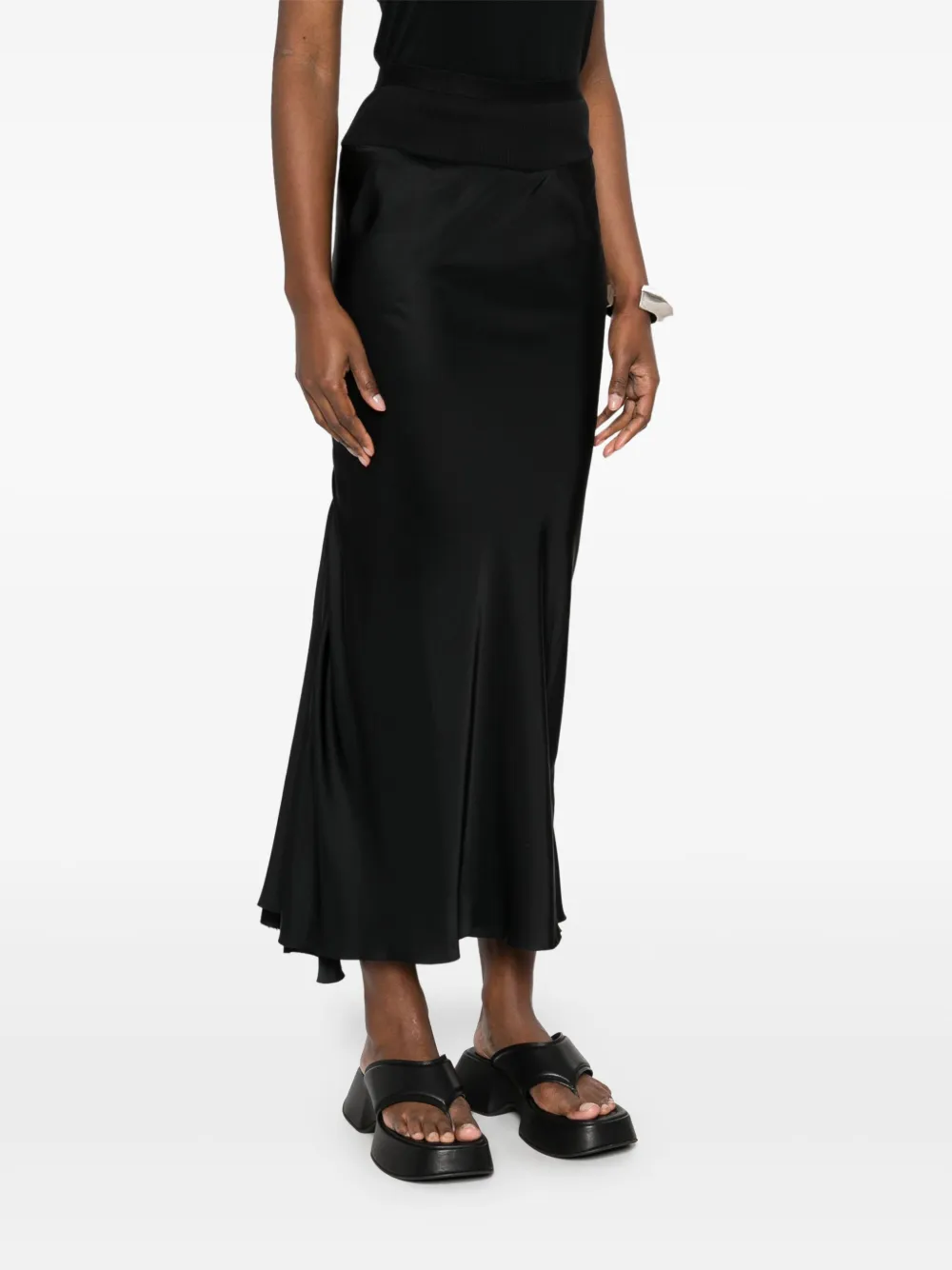 Rick Owens Bias maxi-rok Zwart