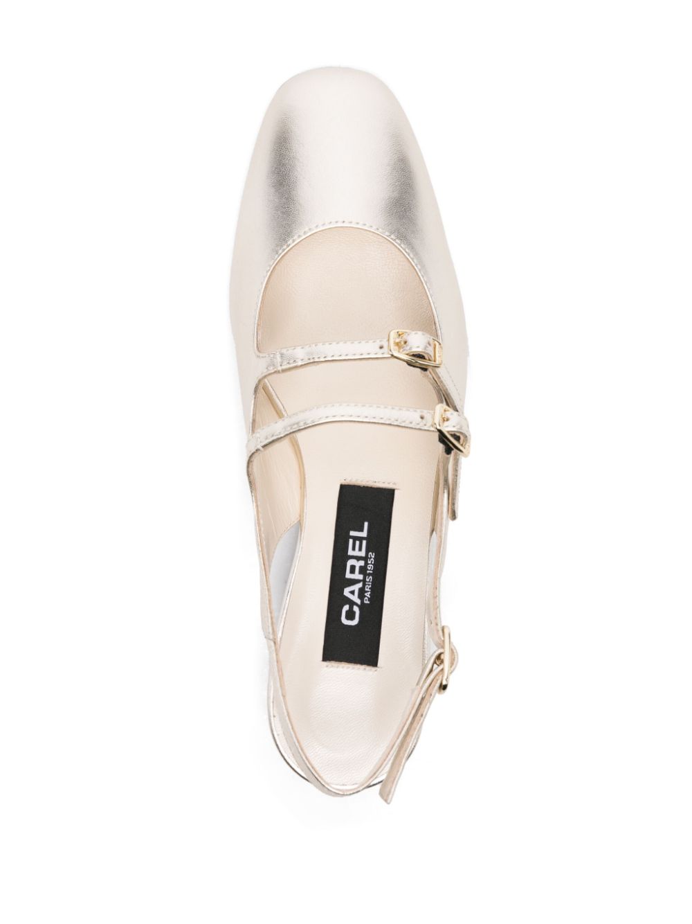 Carel Paris Peche Mary Janes ballerina's Goud